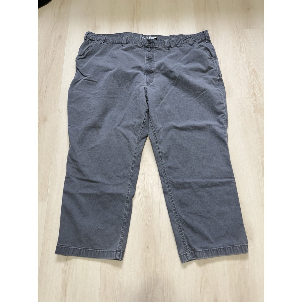 Carhartt Men's Rugged Flex Grey Canvas Pants 52x30 Relaxed Fit Model BN 2291-M
